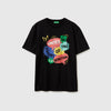 Regular Fit Crew Neck Typographic Printed T-Shirt