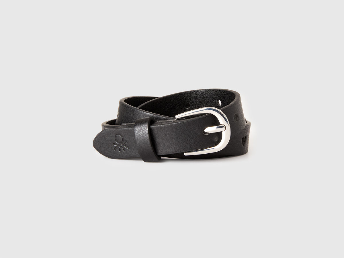 Heart Perforated Belt