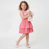 Girls Regular Fit Round Neck Schiffli Embroidery Dress