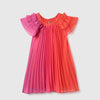 Girls Regular Fit Round Neck Printed Dress