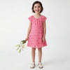 Girls Regular Fit Round Neck Floral Lace Dress