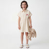 Girls Regular Fit Spread Collar Solid Dress