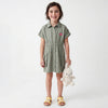 Girls Regular Fit Spread Collar Solid Dress