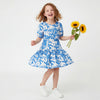 Girls Regular Fit Round Neck Printed Dress