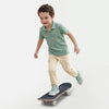 Boys Loose Fit Mid Rise Solid Trousers