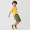 Boys Solid Regular Fit Ribstop Cargo Pocket Shorts