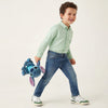 Boys Regular Fit Regular Collar Solid Shirt