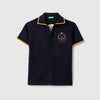 Boys Regular Fit Spread Collar Embroidered Shirt