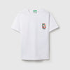 Girls Longline Round Neck Graphic Print T-Shirt
