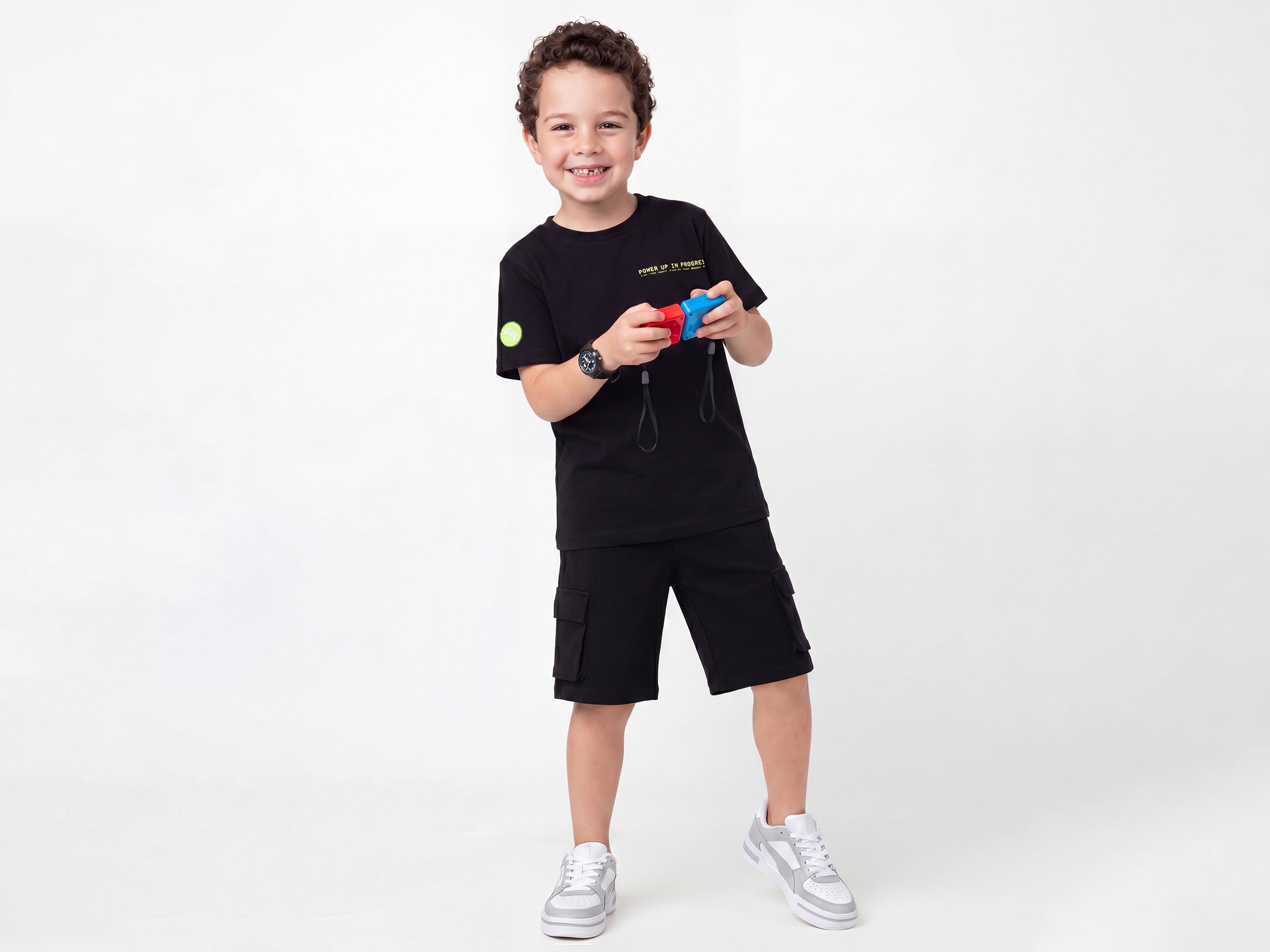 Boys Relaxed Fit Round Neck Graphic Print T-Shirt