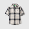 Boys Regular Fit Spread Collar Checks Shirt