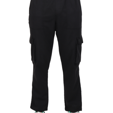 Solid Relaxed Fit Trousers