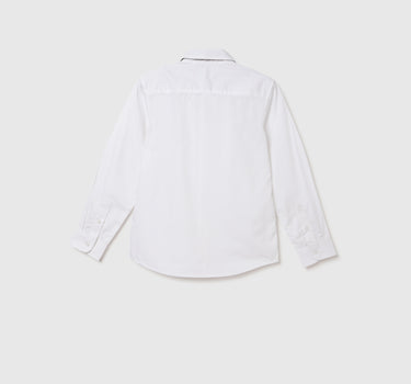 Regular Fit Spread Collar Solid Shirt