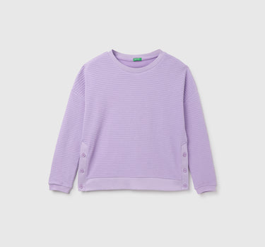 Regular Fit Textured Sweatshirt