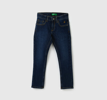 Boys Solid Slim Fit Jeans