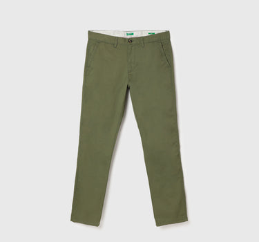 Solid Slim Fit Trousers