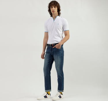 Solid Pattern Slim Fit Jeans