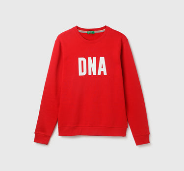 Regular Fit Round Neck Printed Sweatshirt