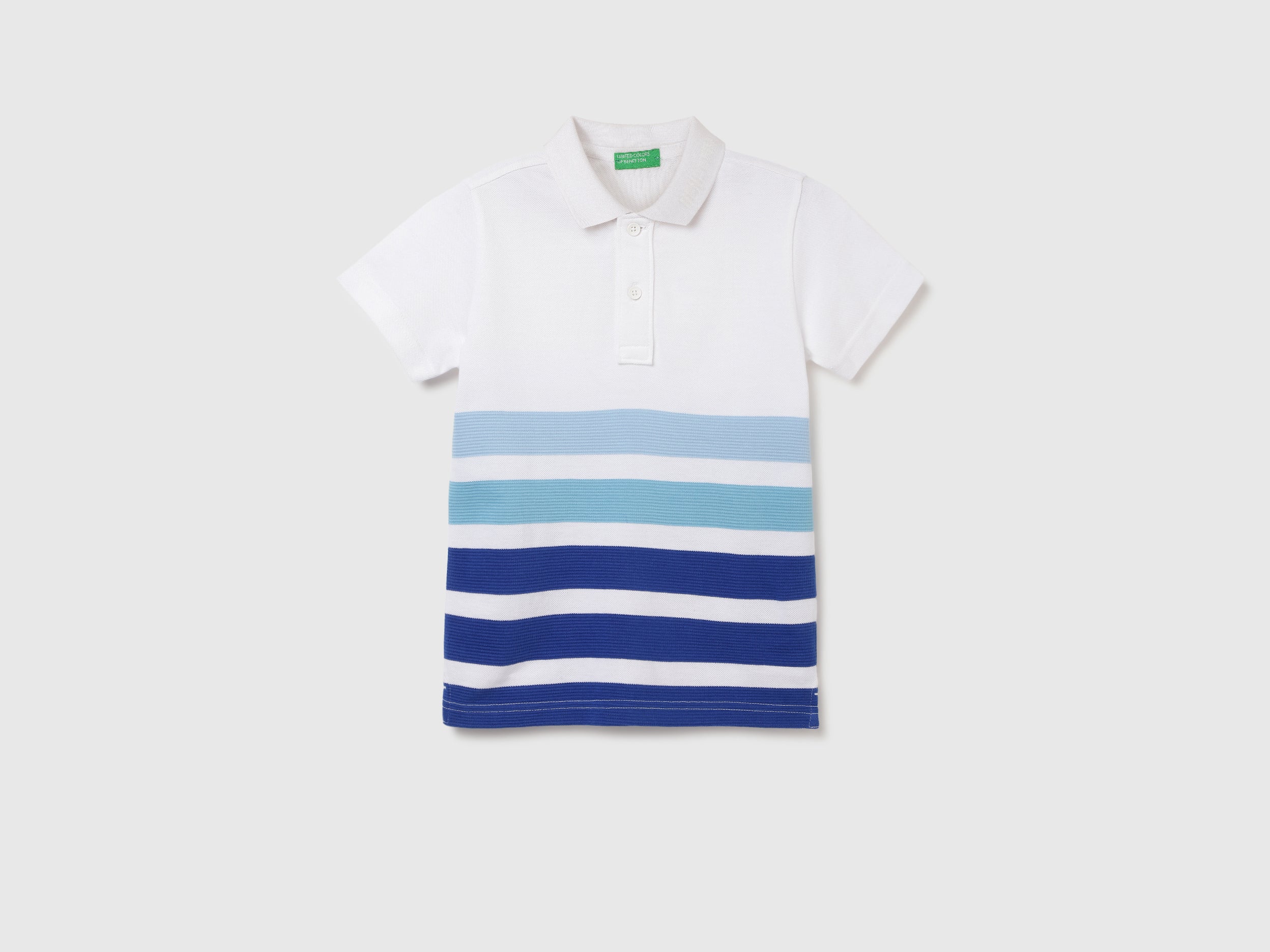 Regular Fit Polo Neck Striped T-shirt