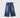 Cotton Blend Solid Ankle Length Girls Jeans