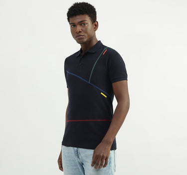 Cotton Solid Polo Collar Mens T-shirts