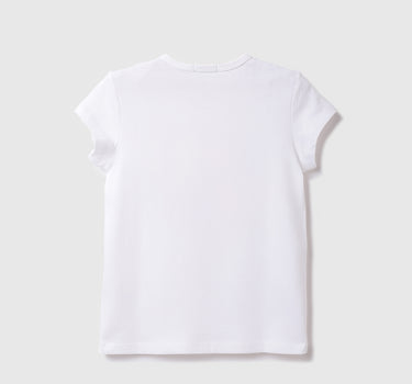 Cotton Printed Round Neck Girls T-shirts