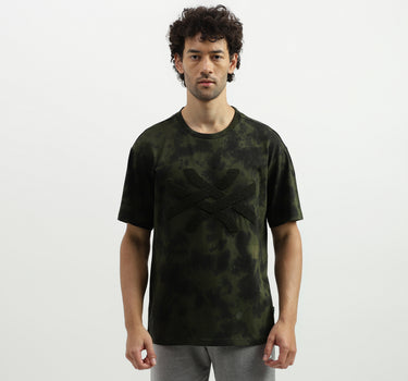 Boxy Fit Round Neck Tie Dye T-Shirt