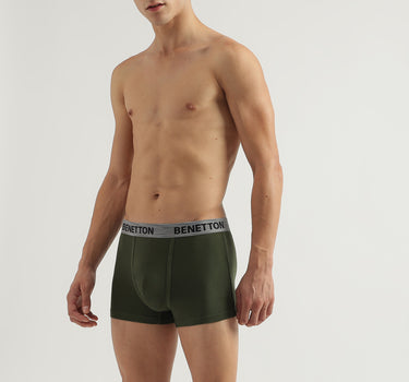 Pack of 2 Solid Colour Low Rise Boxer Briefs