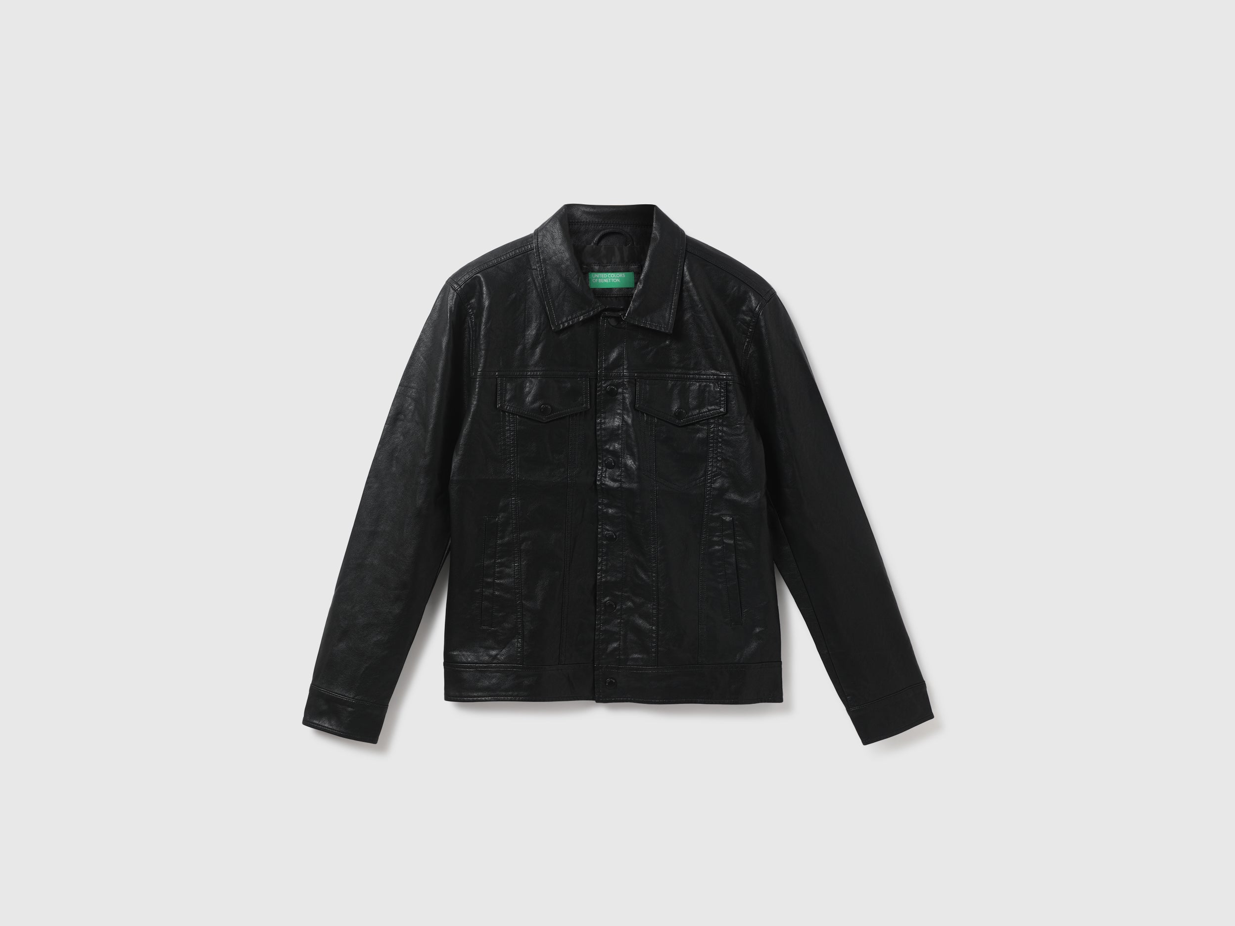 Men Solid Shirt Collar Jacket – United Colors of Benetton Store