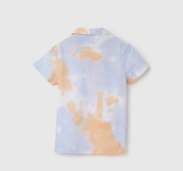 Regular Fit Spread Collar Tie & Dye Shirt