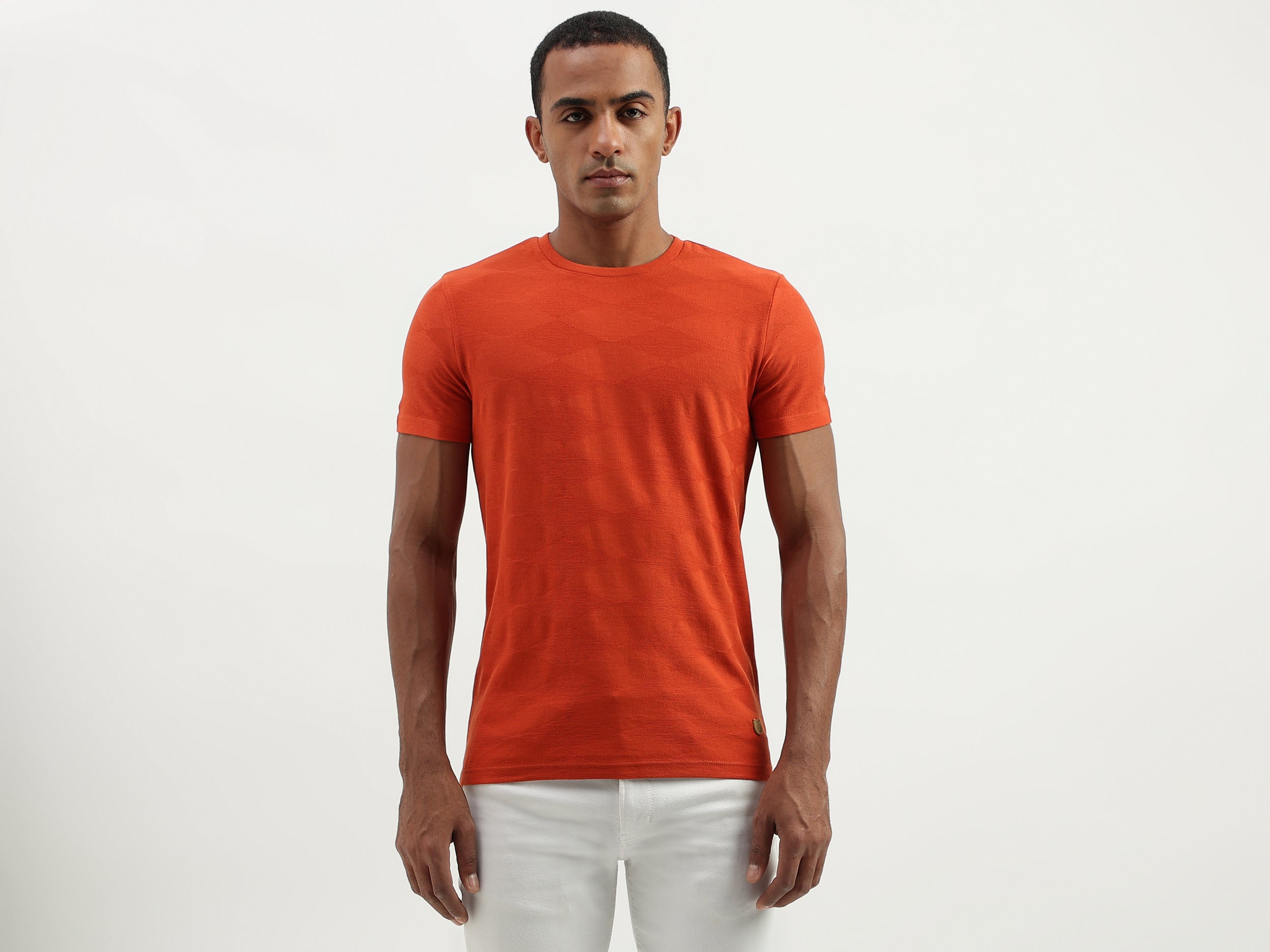 Regular Fit Round Neck Solid T-Shirt