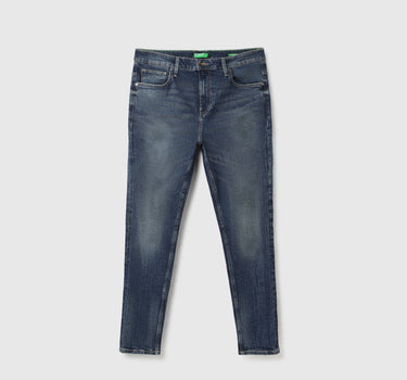 Solid Mid Rise Jeans