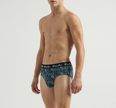 Pack of 2 Typographic Print Low Rise Briefs