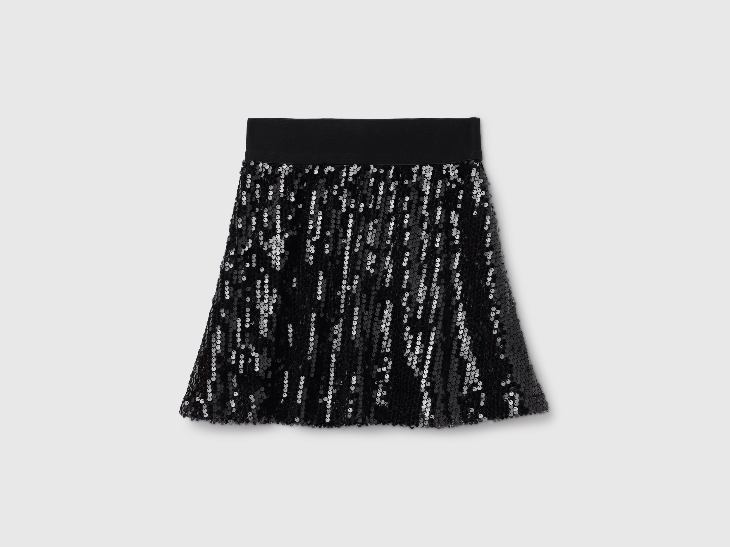 Girl's Sequined Regular Fit Skirt