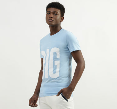 Cotton Printed Round Neck Mens T-shirts