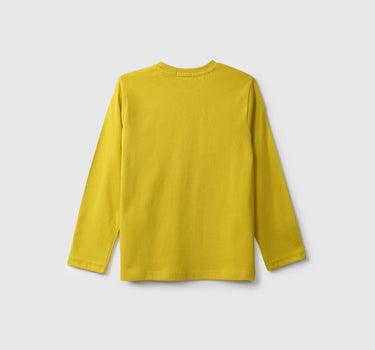 Boys Long Sleeve Yellow T Shirt