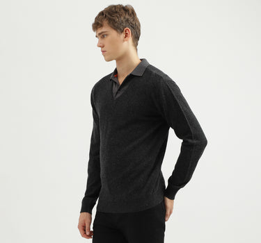 Men's Regular Fit V-Neck Solid Sweater