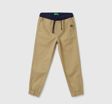 Boys Solid Joggers Fit Trousers