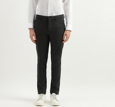 Solid Mid Rise Slim Fit Trousers