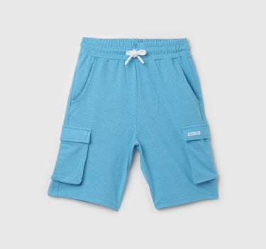 Solid Regular Fit Mid Rise Shorts