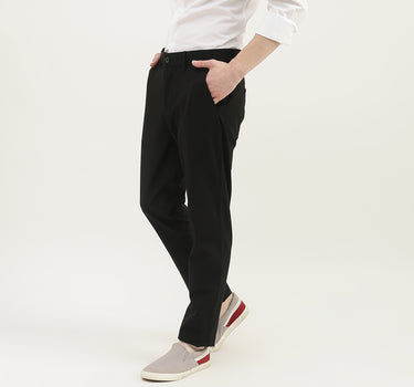 Men Solid Slim Fit Trousers