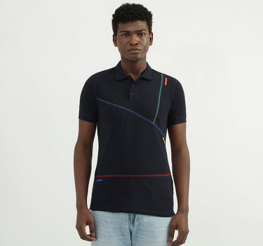 Cotton Solid Polo Collar Mens T-shirts