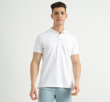 Mens Short Sleeve Solid Polo T-Shirt