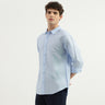 Slim Fit Spread Collar Solid Shirt