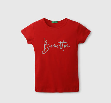 Girls Brand Logo Top