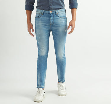 Men Solid Low Crotch Jeans