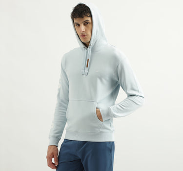 Hooded Neck Solid Sweatshirt