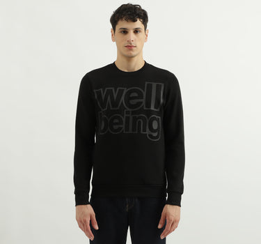 Regular Fit Round Neck Graphic Print Sweatshirt