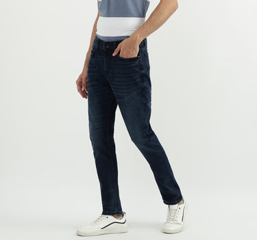 Men Solid Carrot Fit Jeans