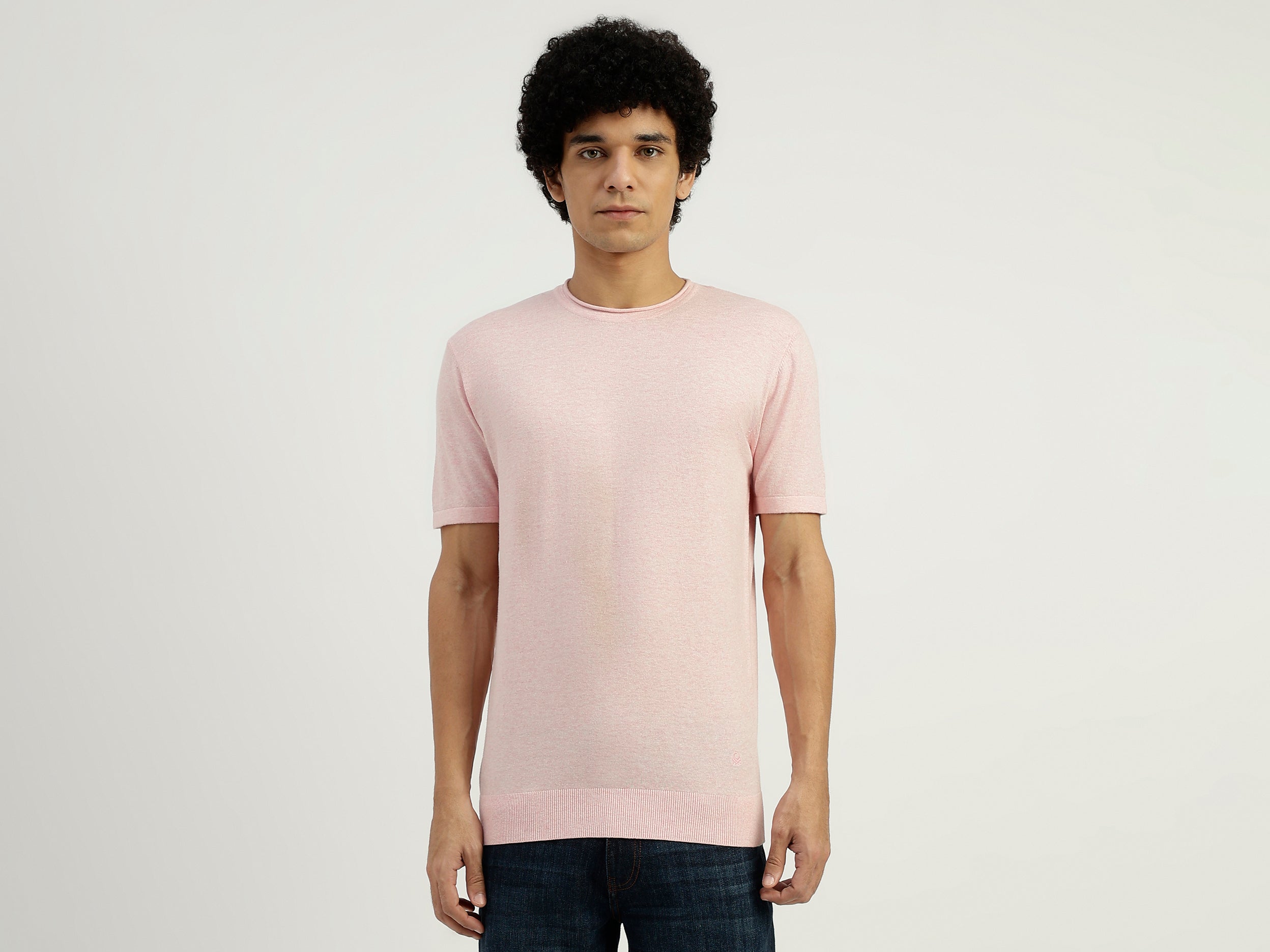 Regular Fit Round Neck Solid T-Shirt